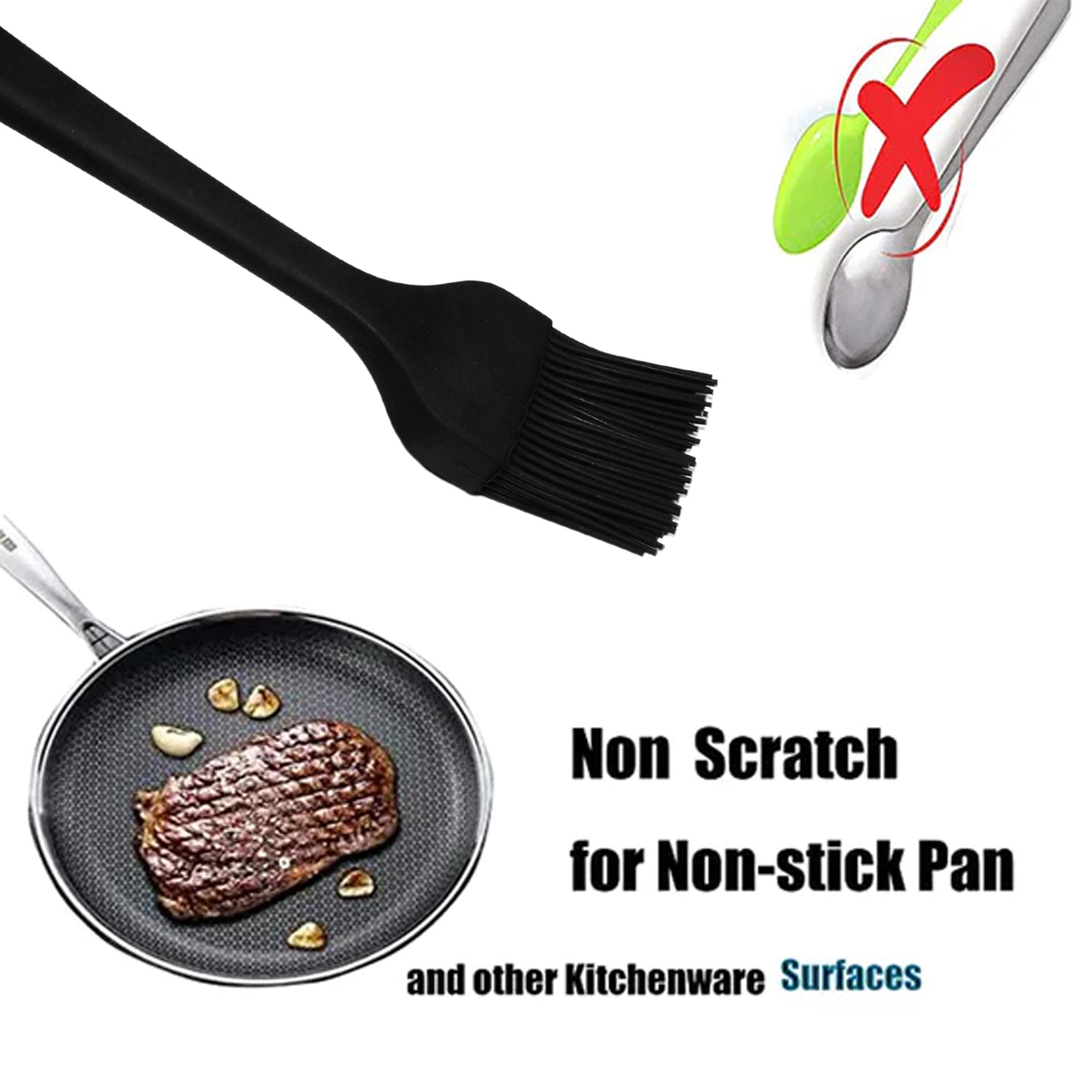 5411 SILICONE BASTING BRUSH HEAT RESISTANT LONG HANDLE PASTRY BRUSH FOR GRILLING, BAKING, BBQ AND COOKING. DeoDap 5411 SILICONE BASTING BRUSH HEAT RESISTANT LONG HANDLE PASTRY BRUSH FOR GRILLING, BAKING, BBQ AND COOKING. DeoDap